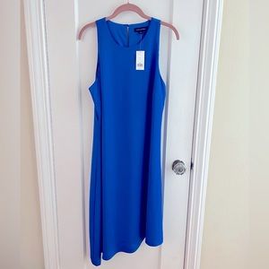 NWT Banana Republic Blue Dress w/Asymmetrical Hem. Size 12